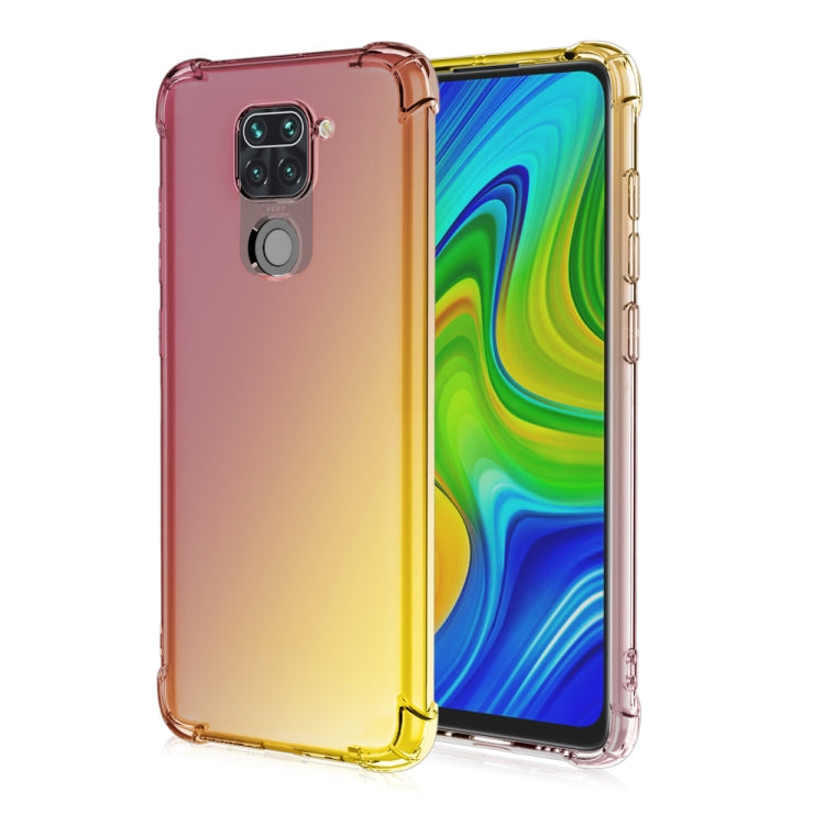 For Xiaomi Redmi Note 9 Four-Corner Airbag Shockproof Gradient Color TPU Protective Case