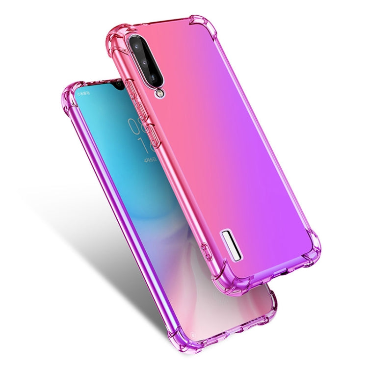 For Xiaomi Mi CC9e Four-Corner Airbag Shockproof Gradient Color TPU Protective Case