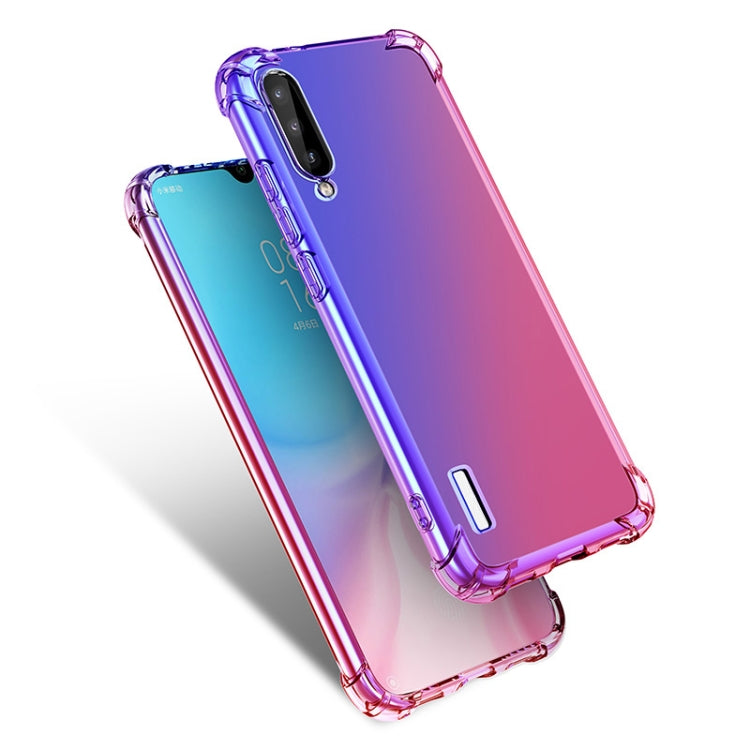 For Xiaomi Mi CC9e Four-Corner Airbag Shockproof Gradient Color TPU Protective Case