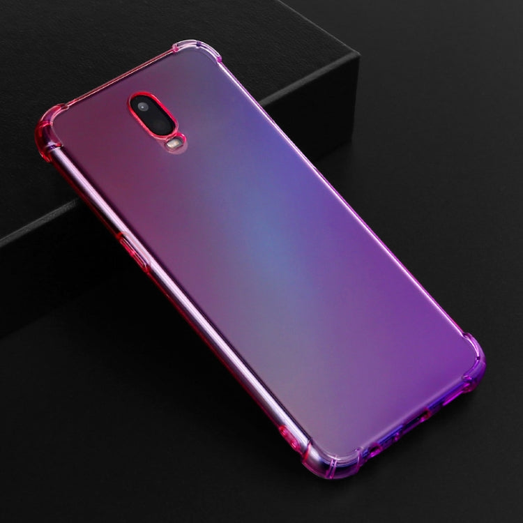 For Oppo R17 Four-Corner Airbag Shockproof Gradient Color Clear TPU Case