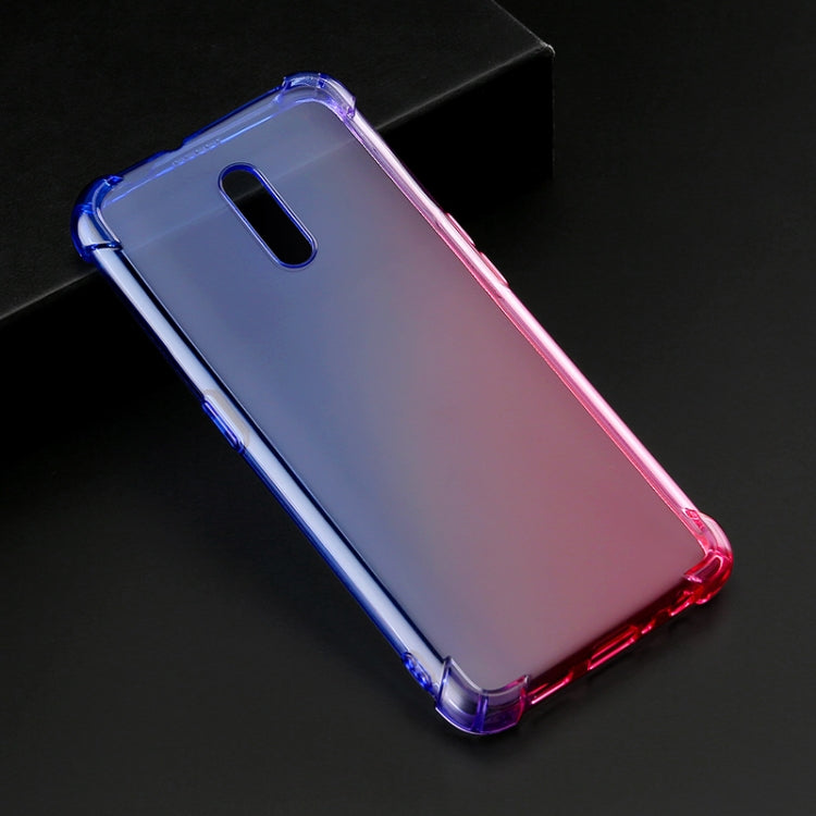 For Oppo Reno Four-Corner Airbag Shockproof Gradient Color Clear TPU Case