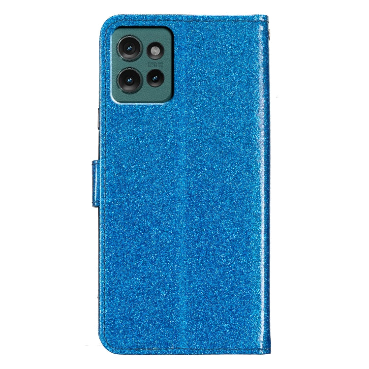 For Motorola Edge 50 Glitter Powder Flip Leather Phone Case
