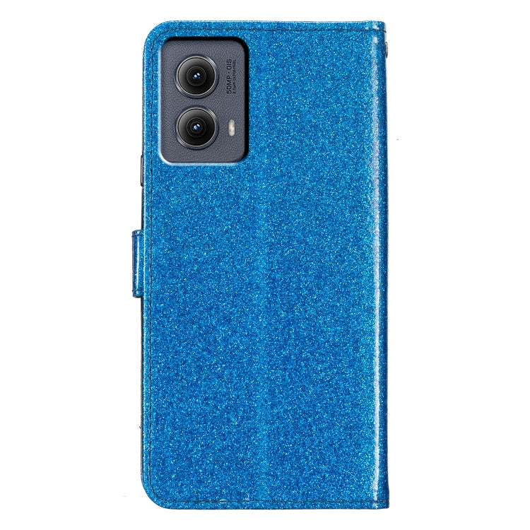 For Motorola Edge 2024 Glitter Powder Flip Leather Phone Case