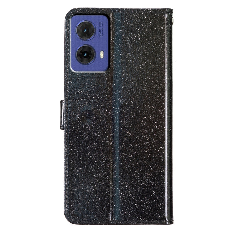 For Motorola Moto G85 Glitter Powder Flip Leather Phone Case