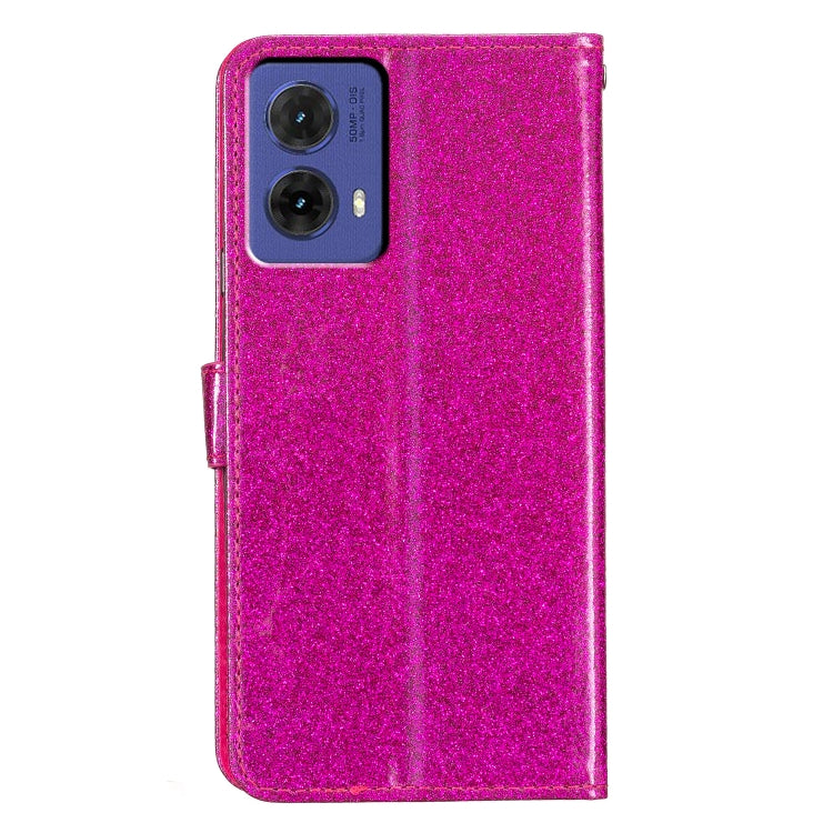 For Motorola Moto G85 Glitter Powder Flip Leather Phone Case