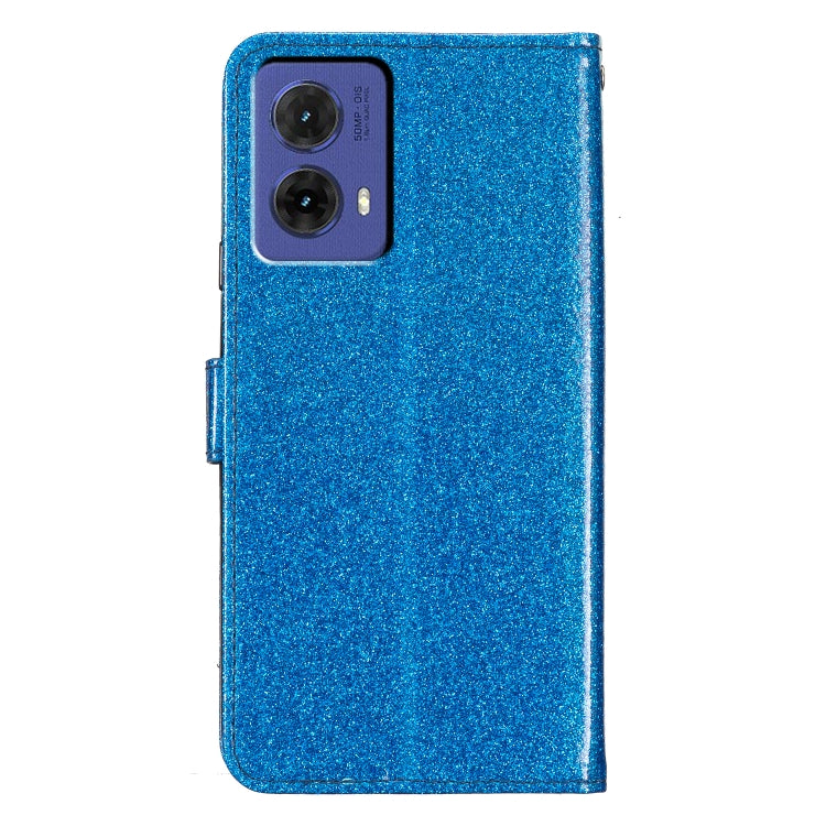 For Motorola Moto G85 Glitter Powder Flip Leather Phone Case