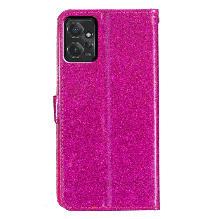 For Motorola Moto G Power 5G Glitter Powder Flip Leather Phone Case