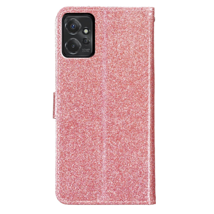 For Motorola Moto G Power 5G Glitter Powder Flip Leather Phone Case
