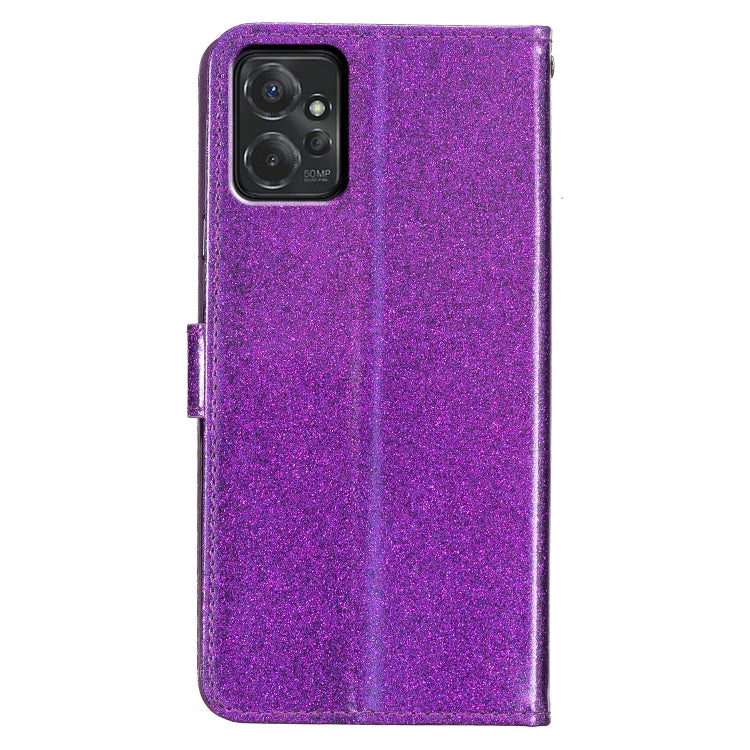 For Motorola Moto G Power 5G Glitter Powder Flip Leather Phone Case