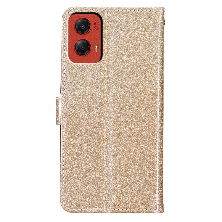 For Motorola Moto G Stylus 5G 2024 Glitter Powder Flip Leather Phone Case