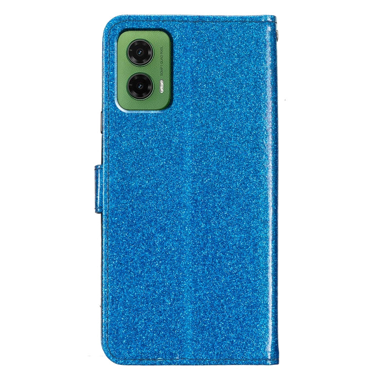 For Motorola Moto G35 Glitter Powder Flip Leather Phone Case