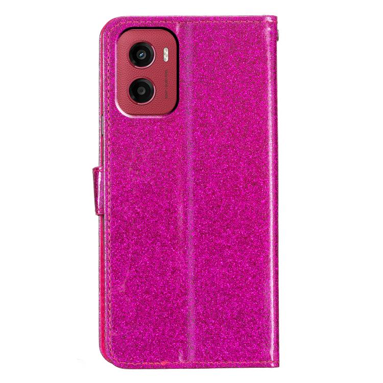 For Motorola Moto G05 Glitter Powder Flip Leather Phone Case