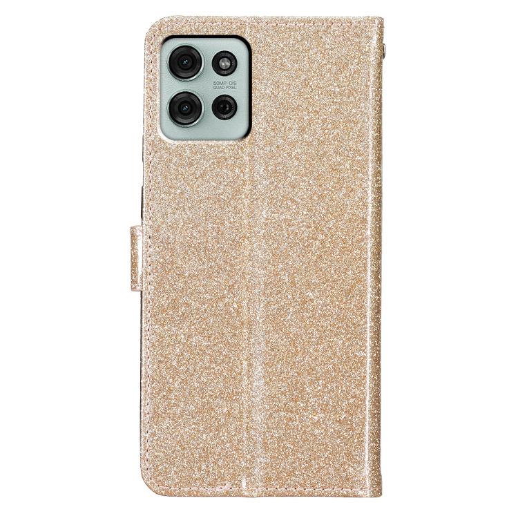 For Motorola Moto G56 5G Glitter Powder Flip Leather Phone Case