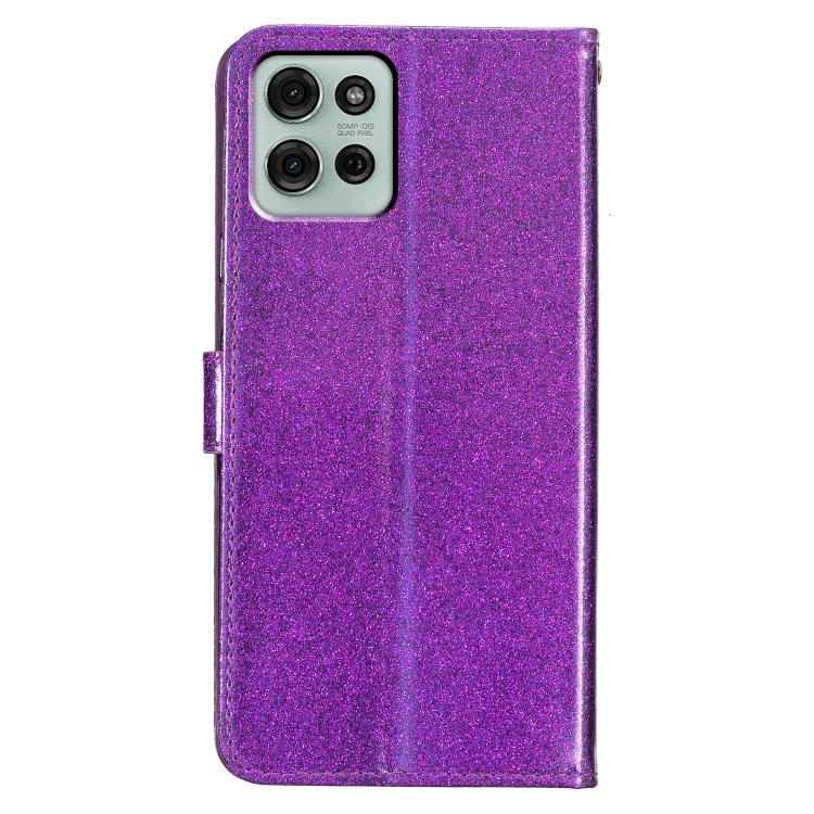 For Motorola Moto G56 5G Glitter Powder Flip Leather Phone Case