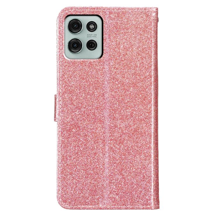 For Motorola Moto G86 5G Glitter Powder Flip Leather Phone Case