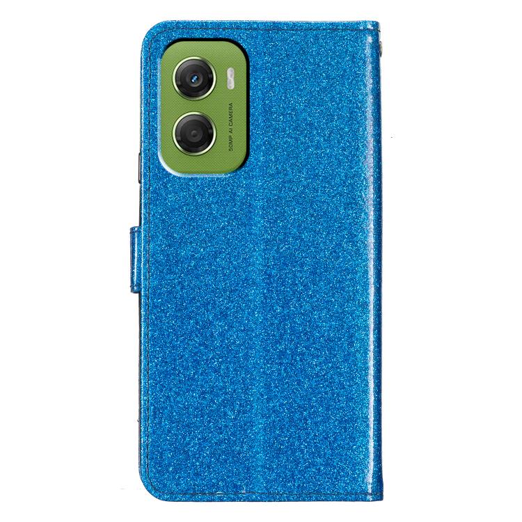For Motorola Moto G06 4G Glitter Powder Flip Leather Phone Case
