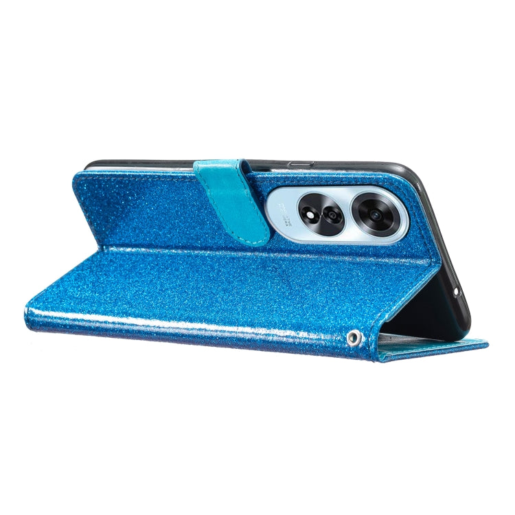 For OPPO A60 Glitter Powder Flip Leather Phone Case