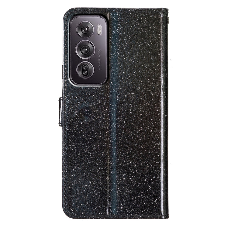 For OPPO Reno12 Pro Global Glitter Powder Flip Leather Phone Case