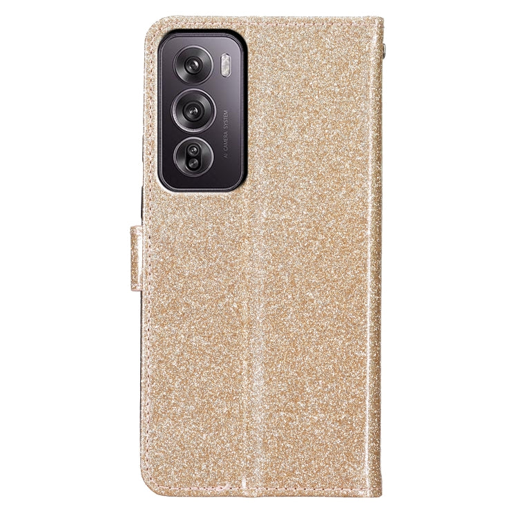 For OPPO Reno12 Pro Global Glitter Powder Flip Leather Phone Case