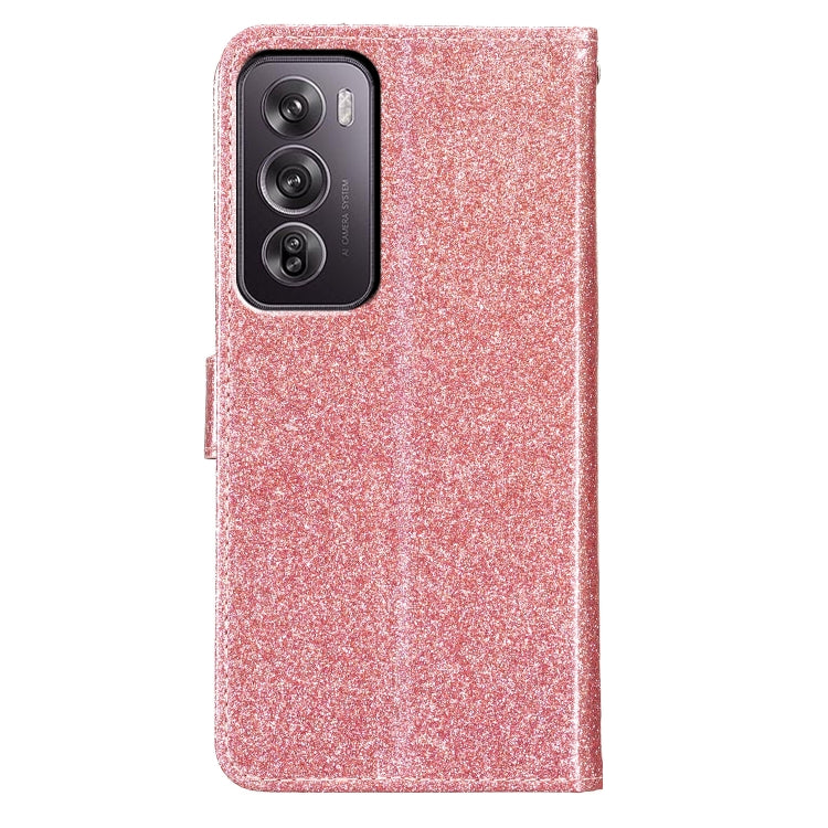 For OPPO Reno12 Pro Global Glitter Powder Flip Leather Phone Case