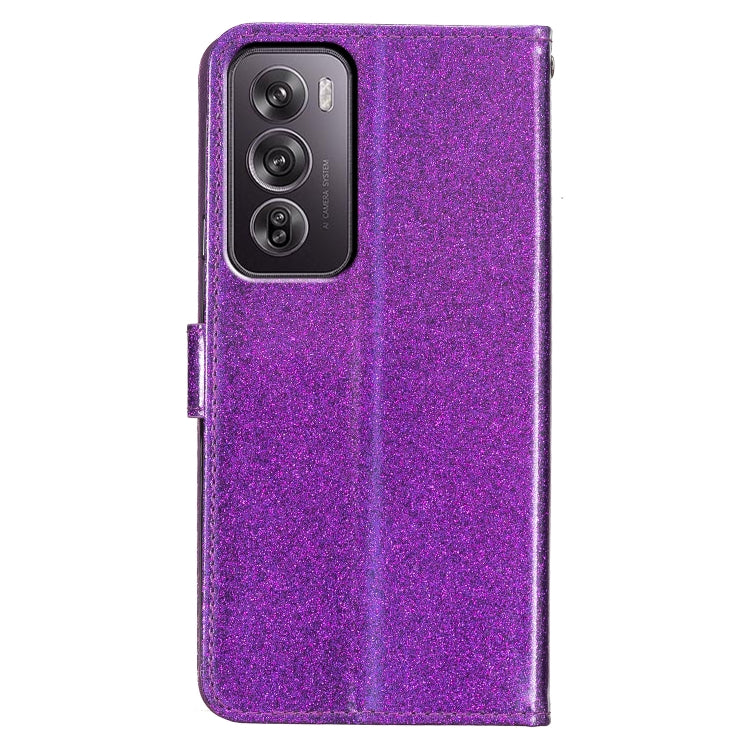 For OPPO Reno12 Pro Global Glitter Powder Flip Leather Phone Case