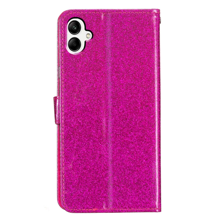 For Samsung Galaxy A06 4G Glitter Powder Flip Leather Phone Case