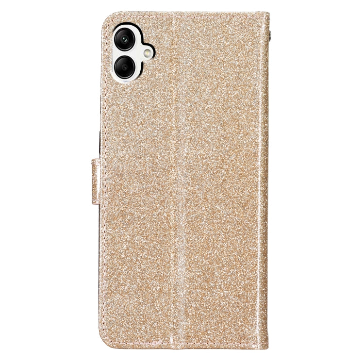 For Samsung Galaxy A06 4G Glitter Powder Flip Leather Phone Case