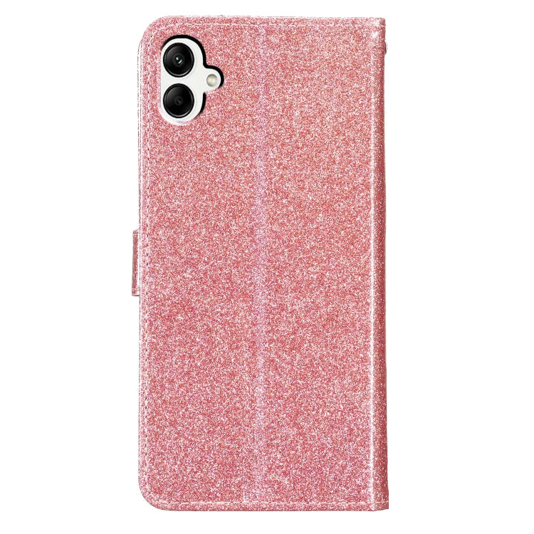 For Samsung Galaxy A06 4G Glitter Powder Flip Leather Phone Case