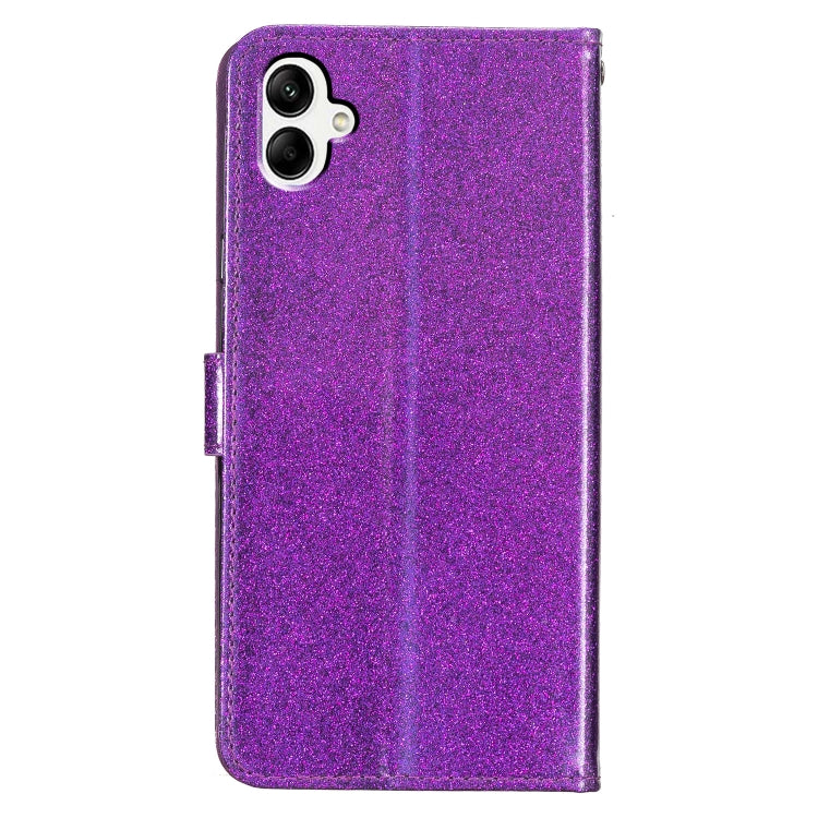 For Samsung Galaxy A06 4G Glitter Powder Flip Leather Phone Case