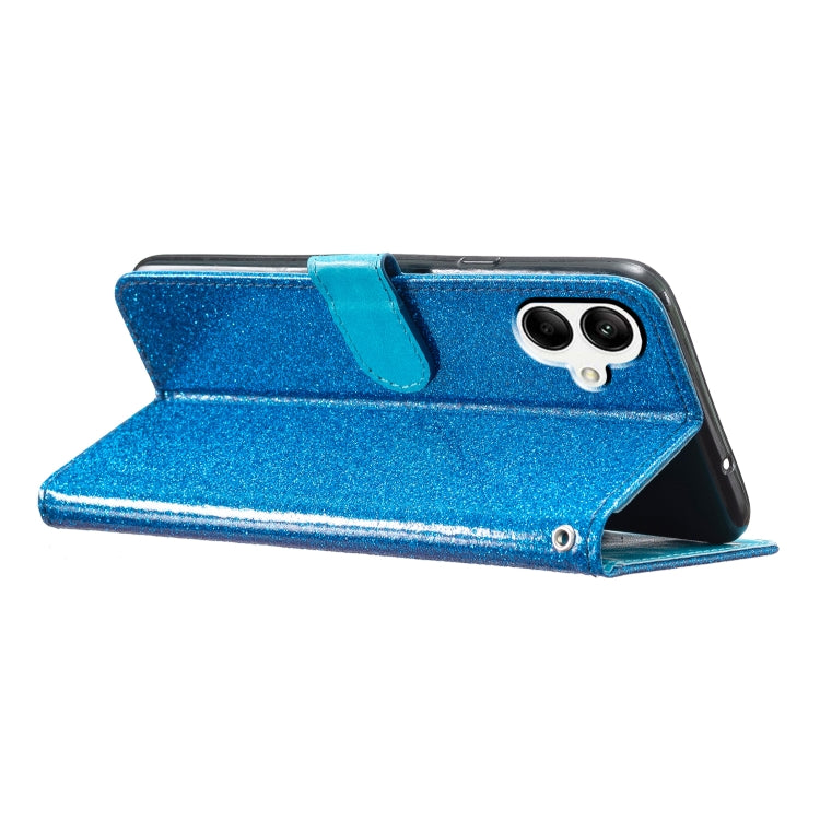 For Samsung Galaxy A06 4G Glitter Powder Flip Leather Phone Case