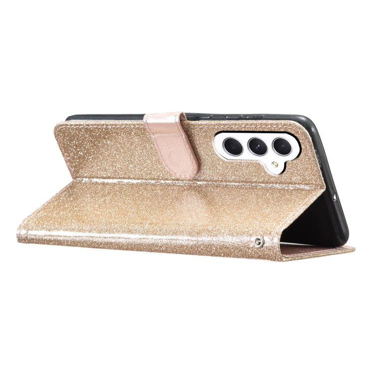For Samsung Galaxy A36 5G Glitter Powder Flip Leather Phone Case