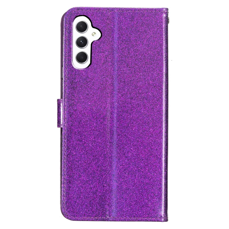 For Samsung Galaxy A36 5G Glitter Powder Flip Leather Phone Case