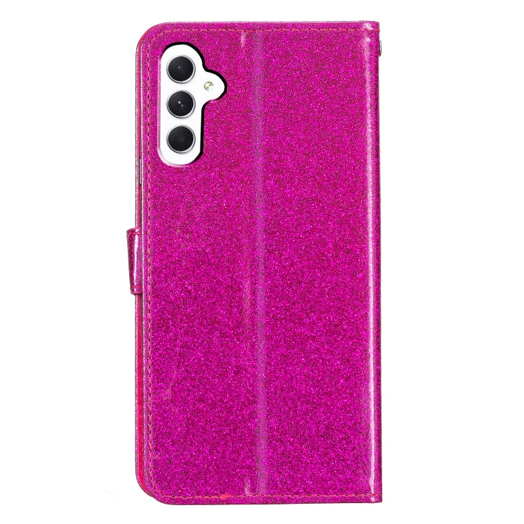 For Samsung Galaxy A26 5G Glitter Powder Flip Leather Phone Case