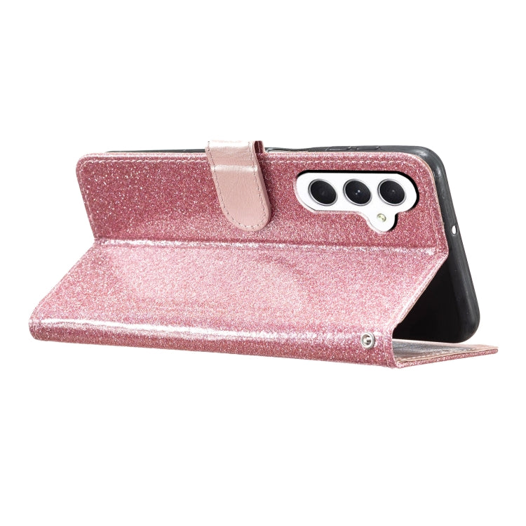For Samsung Galaxy A26 5G Glitter Powder Flip Leather Phone Case