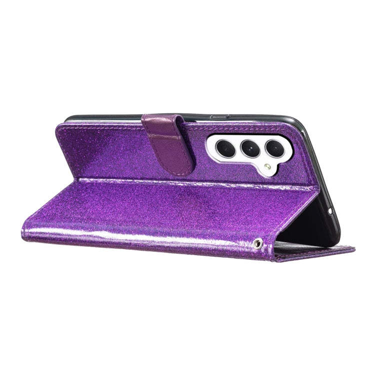 For Samsung Galaxy A26 5G Glitter Powder Flip Leather Phone Case