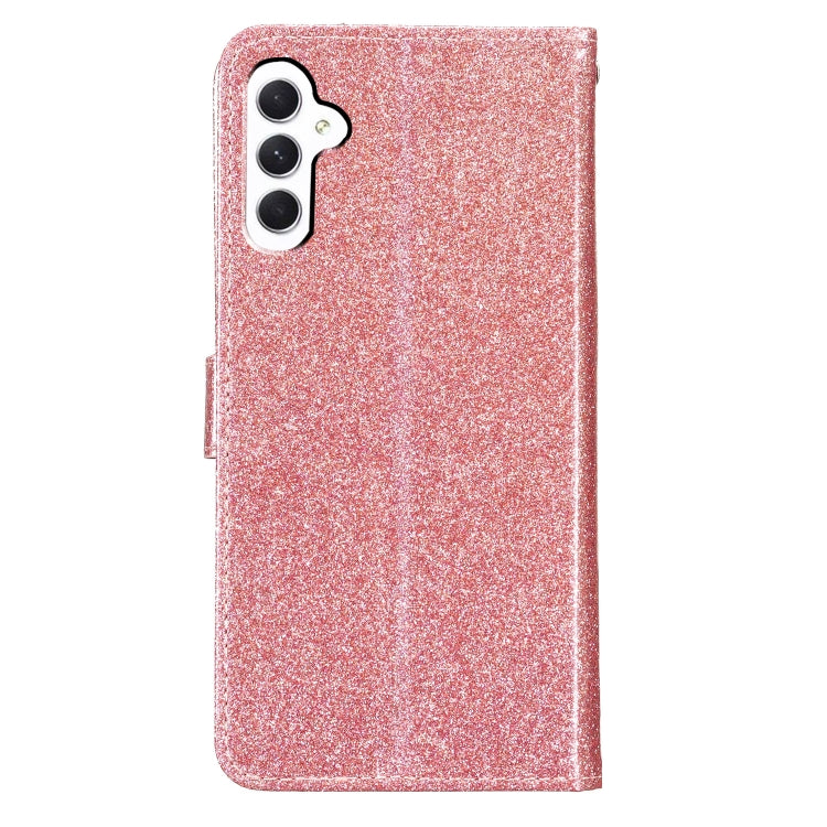 For Samsung Galaxy A56 5G Glitter Powder Flip Leather Phone Case