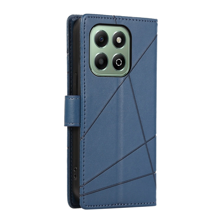 For Honor X6b PU Genuine Leather Texture Embossed Line Phone Case