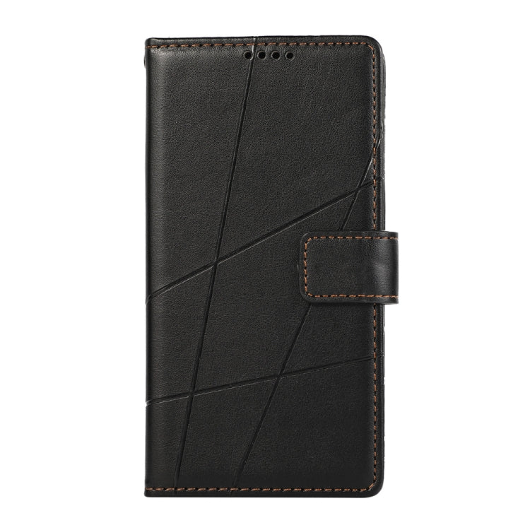 For Honor X6b PU Genuine Leather Texture Embossed Line Phone Case