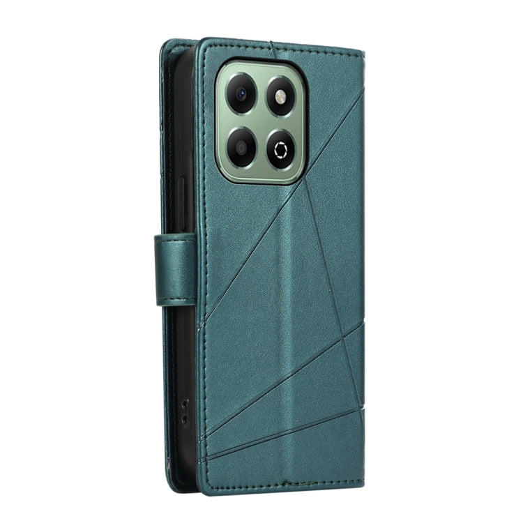 For Honor X6b PU Genuine Leather Texture Embossed Line Phone Case