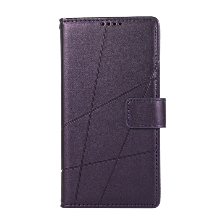 For Honor X60i PU Genuine Leather Texture Embossed Line Phone Case