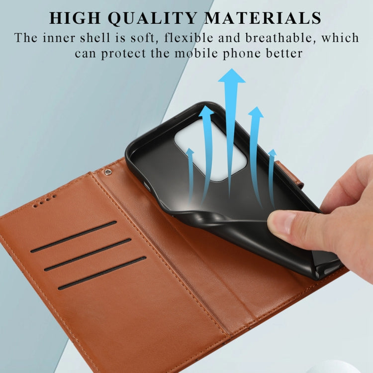 For Honor 200 Lite Global PU Genuine Leather Texture Embossed Line Phone Case