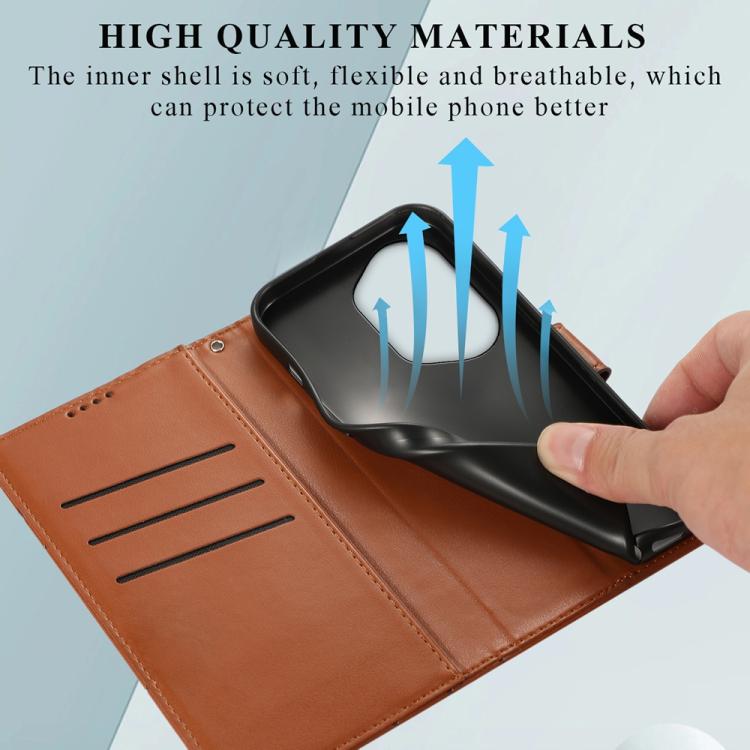 For Honor 300 Pro / 300 Ultra PU Genuine Leather Texture Embossed Line Phone Case