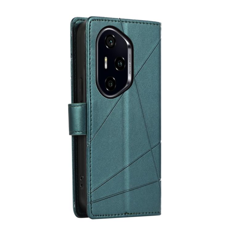 For Honor 300 Pro / 300 Ultra PU Genuine Leather Texture Embossed Line Phone Case