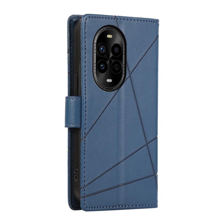 For Huawei nova 13 Pro PU Genuine Leather Texture Embossed Line Phone Case