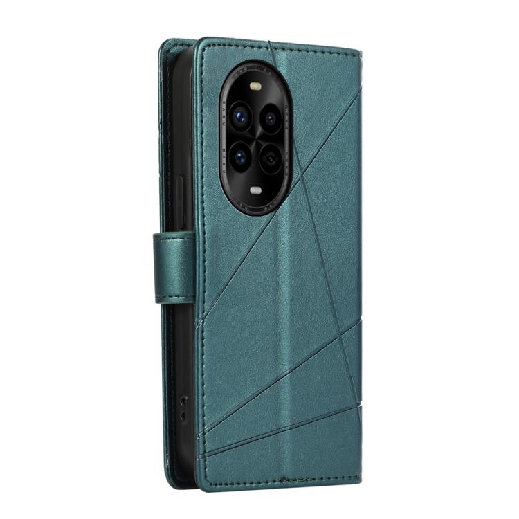 For Huawei nova 13 Pro PU Genuine Leather Texture Embossed Line Phone Case