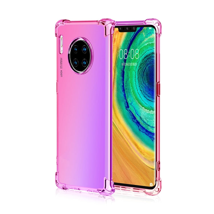 For Huawei Mate 30 Pro Four-Corner Airbag Shockproof Gradient Color TPU Protective Case