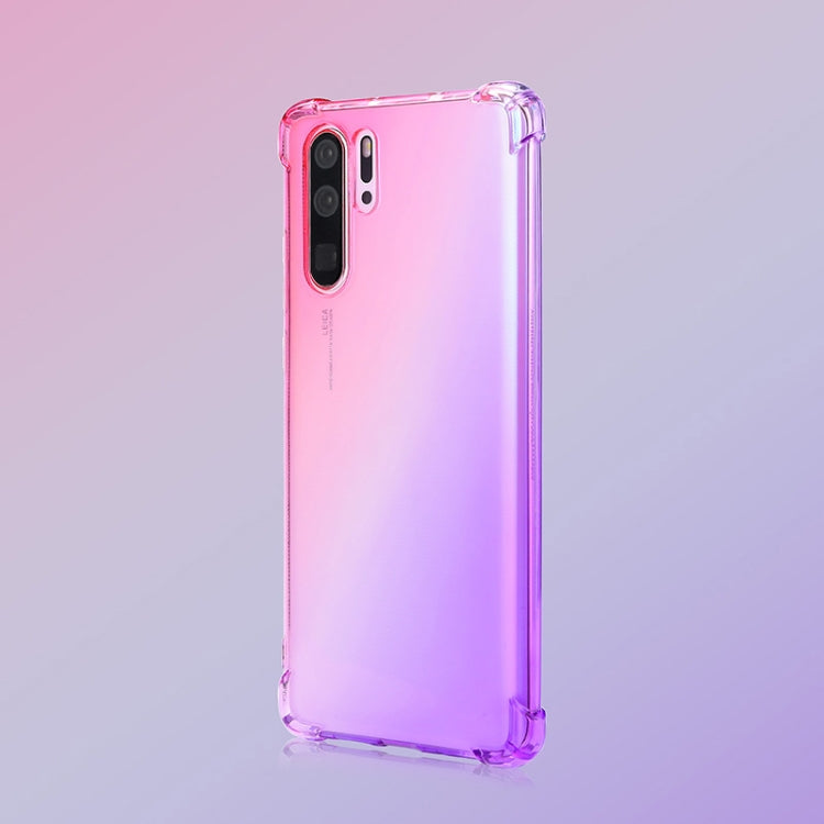 For Huawei P30 Pro Four-Corner Airbag Shockproof Gradient Color TPU Protective Case