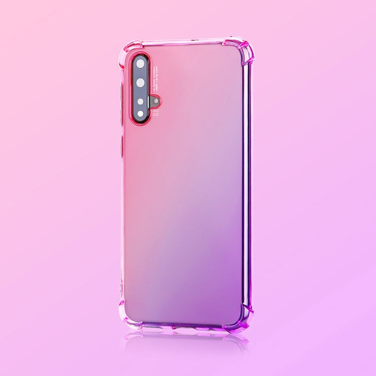 For Huawei nova 5 Four-Corner Airbag Shockproof Gradient Color TPU Protective Case