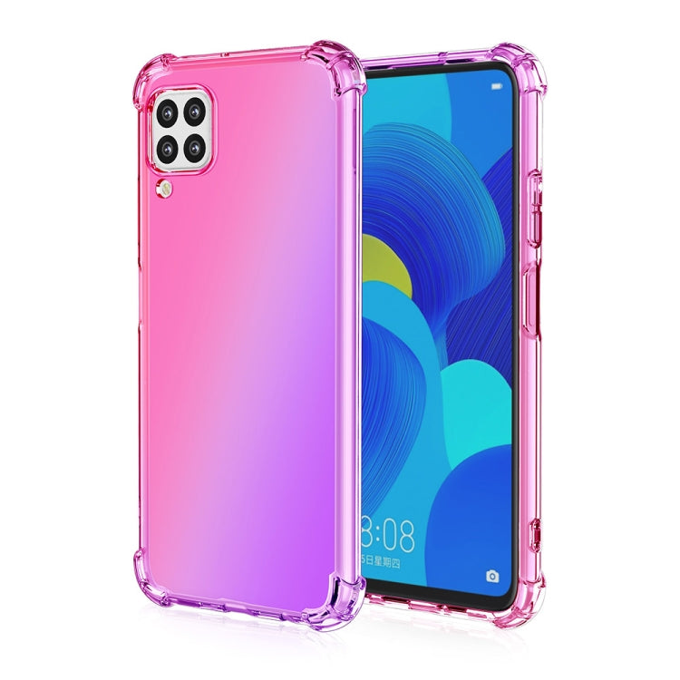 For Huawei nova 6 SE / P40 Lite Four-Corner Airbag Shockproof Gradient Color TPU Protective Case