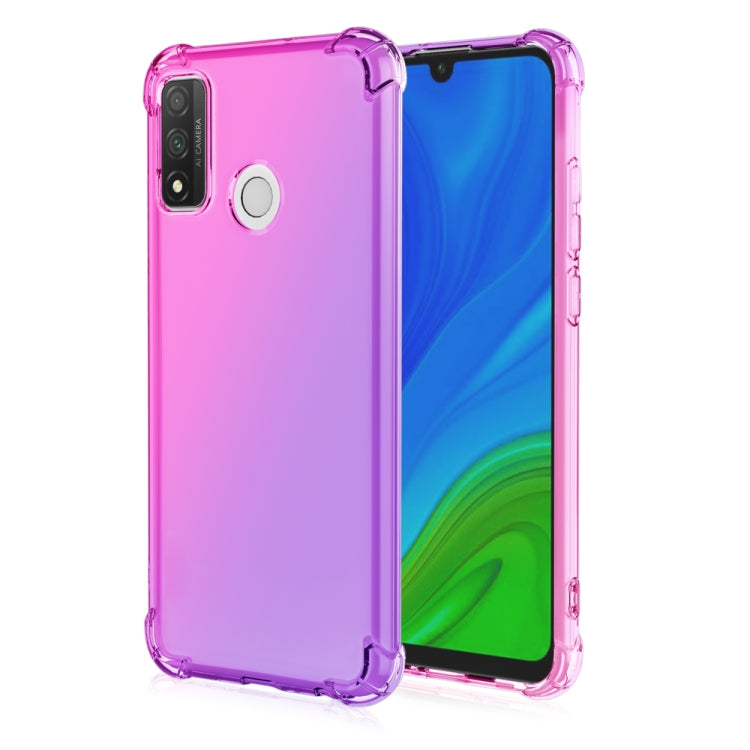 For Huawei P smart 2020 Four-Corner Airbag Shockproof Gradient Color TPU Protective Case